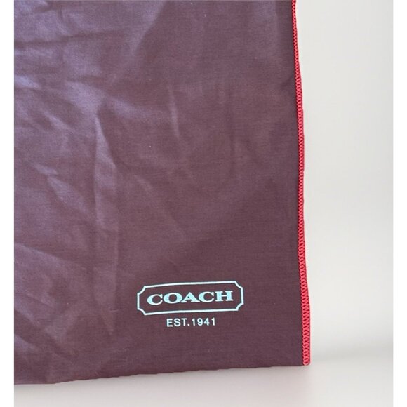 Coach Brown Purse Shoes Handbag Drawstring Cover Dust Bag Large 23X19 - Picture 3 of 8